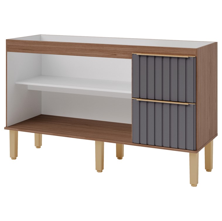 MGM - GABINETE �GATA 1,50MT - FREIJ�/TITANIUM